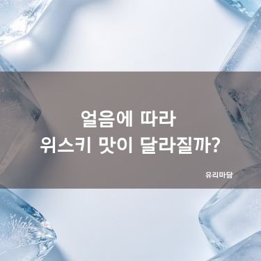 얼음에 따라 위스키 맛이 달라질까?